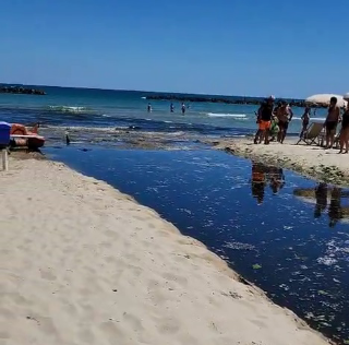 San Benedetto – Acqua putrida dal torrente Acquachiara, Vigili: “Non era fogna”